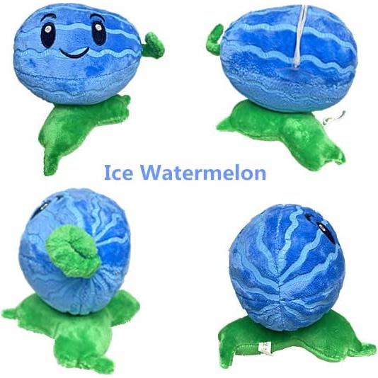 3 Muñecos de Felpa Plants vs Zombies - Patata, Sandía Verde y Helada