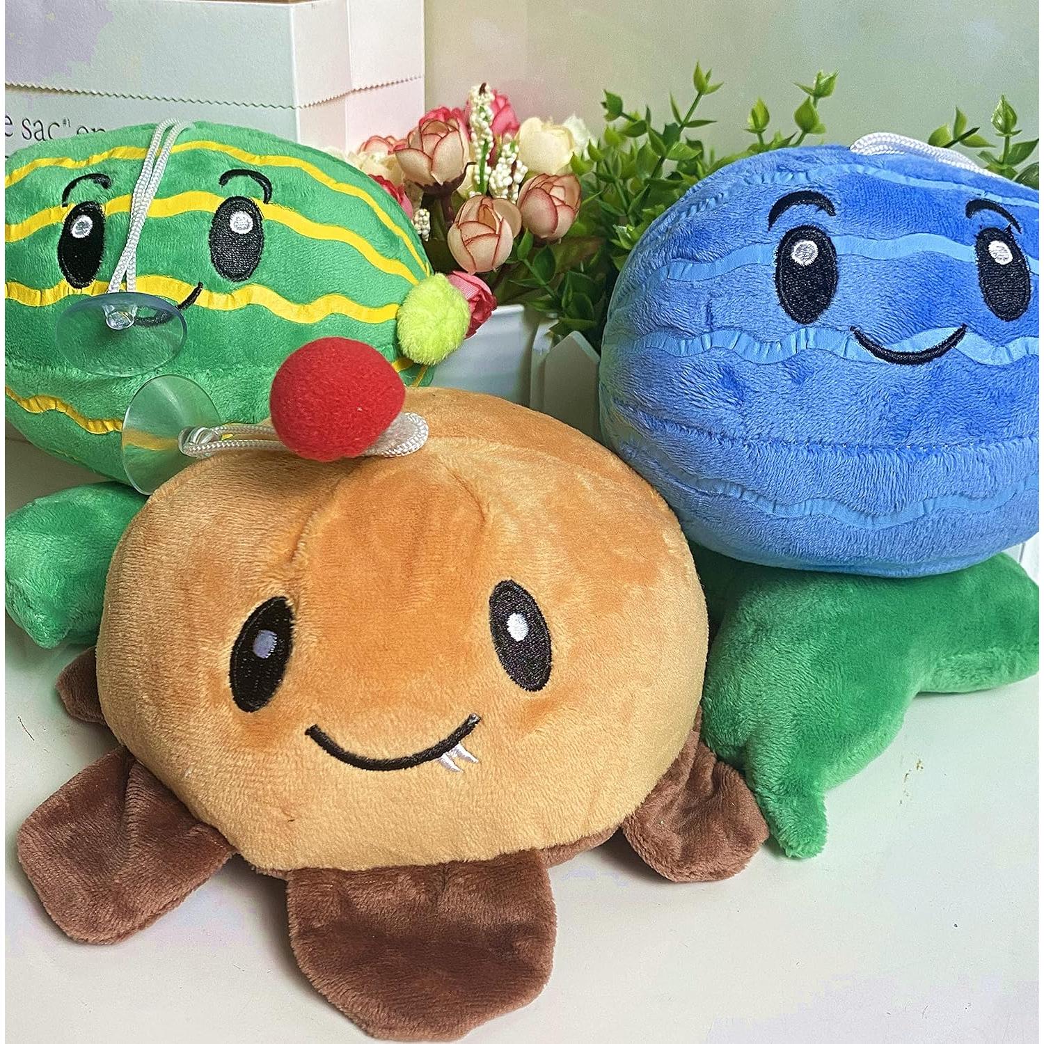 3 Muñecos de Felpa Plants vs Zombies - Patata, Sandía Verde y Helada
