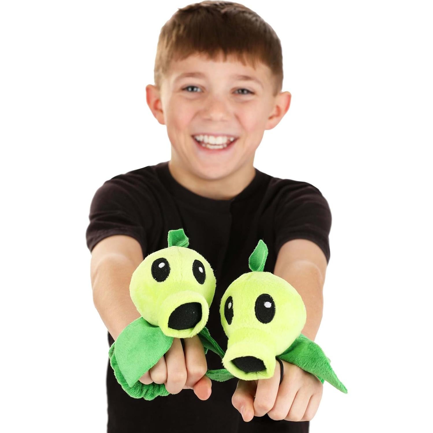 Guantes Threepeater Plants Vs Zombies para Niños - Peashooter