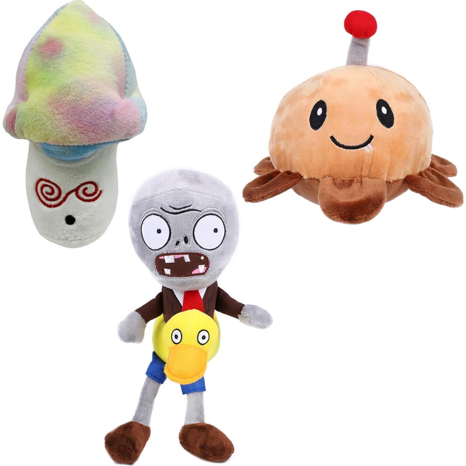 Juguetes de Peluche Zombies PVZ JHESAO 3 Piezas 13-30 cm