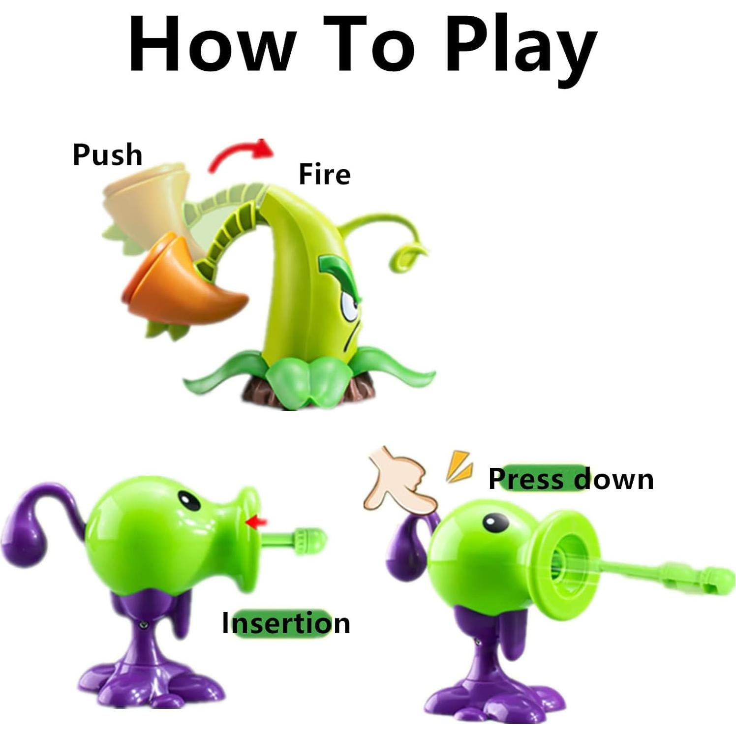 Set de 10 Juguetes de Figuras de Acción PVZ JHESAO 5-14cm