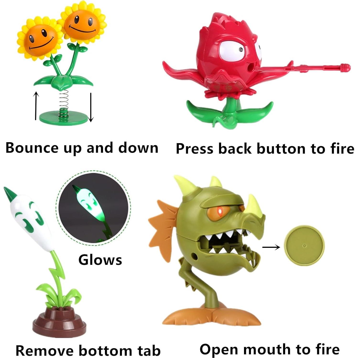 Set de 10 Juguetes de Figuras de Acción PVZ JHESAO 5-14cm