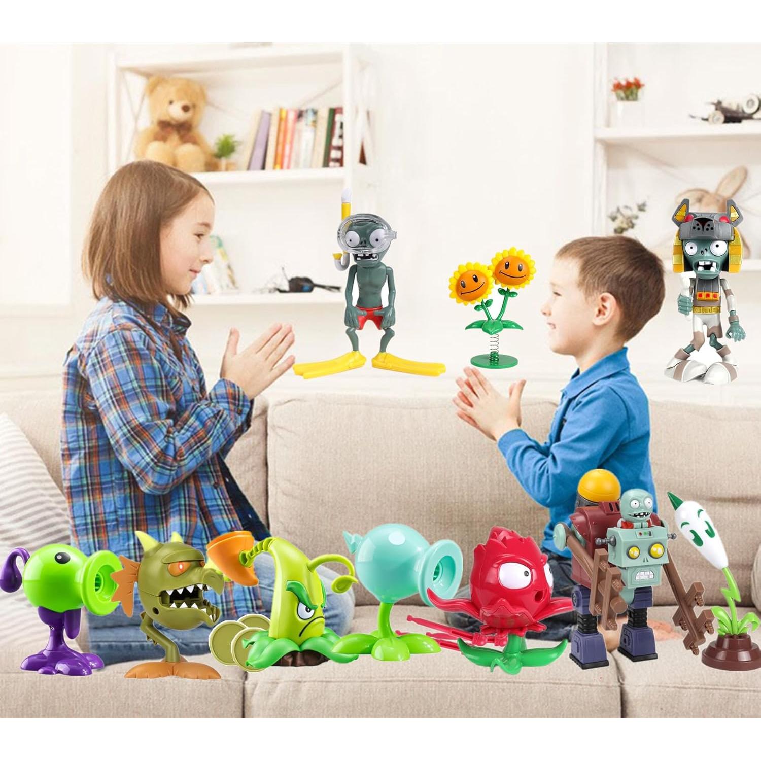 Set de 10 Juguetes de Figuras de Acción PVZ JHESAO 5-14cm