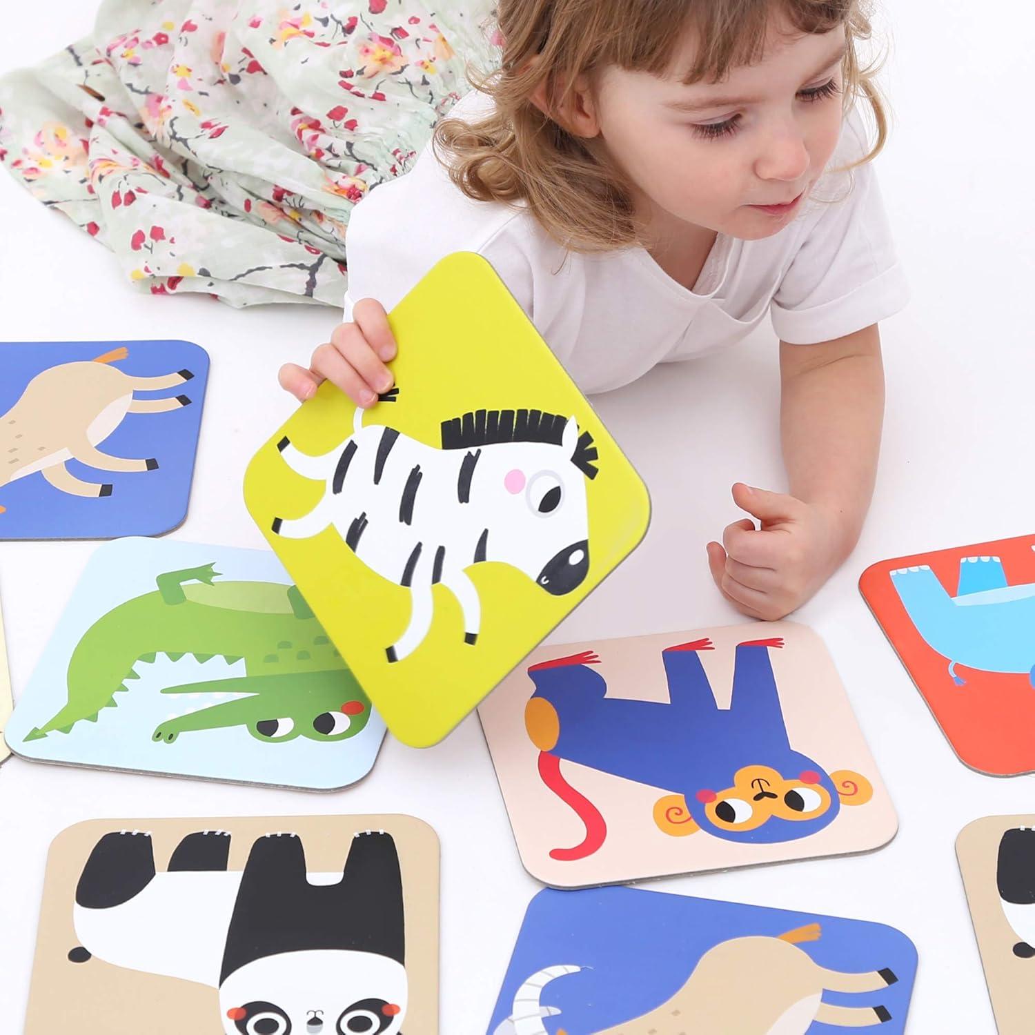 Juego de Memoria Banana Panda Animales Salvajes 24 Tarjetas