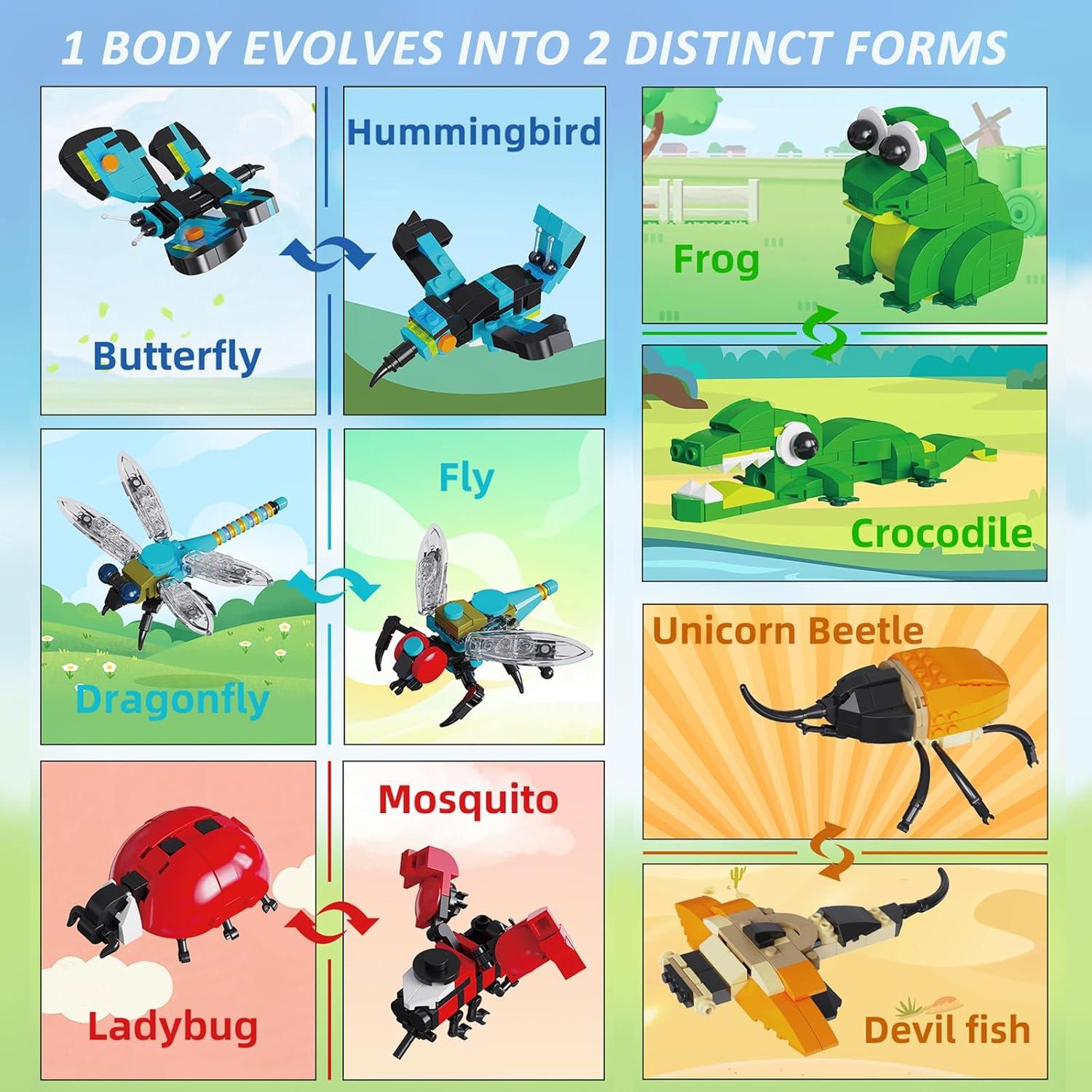 Set de Construcción de Insectos y Reptiles 946PCS Shantou