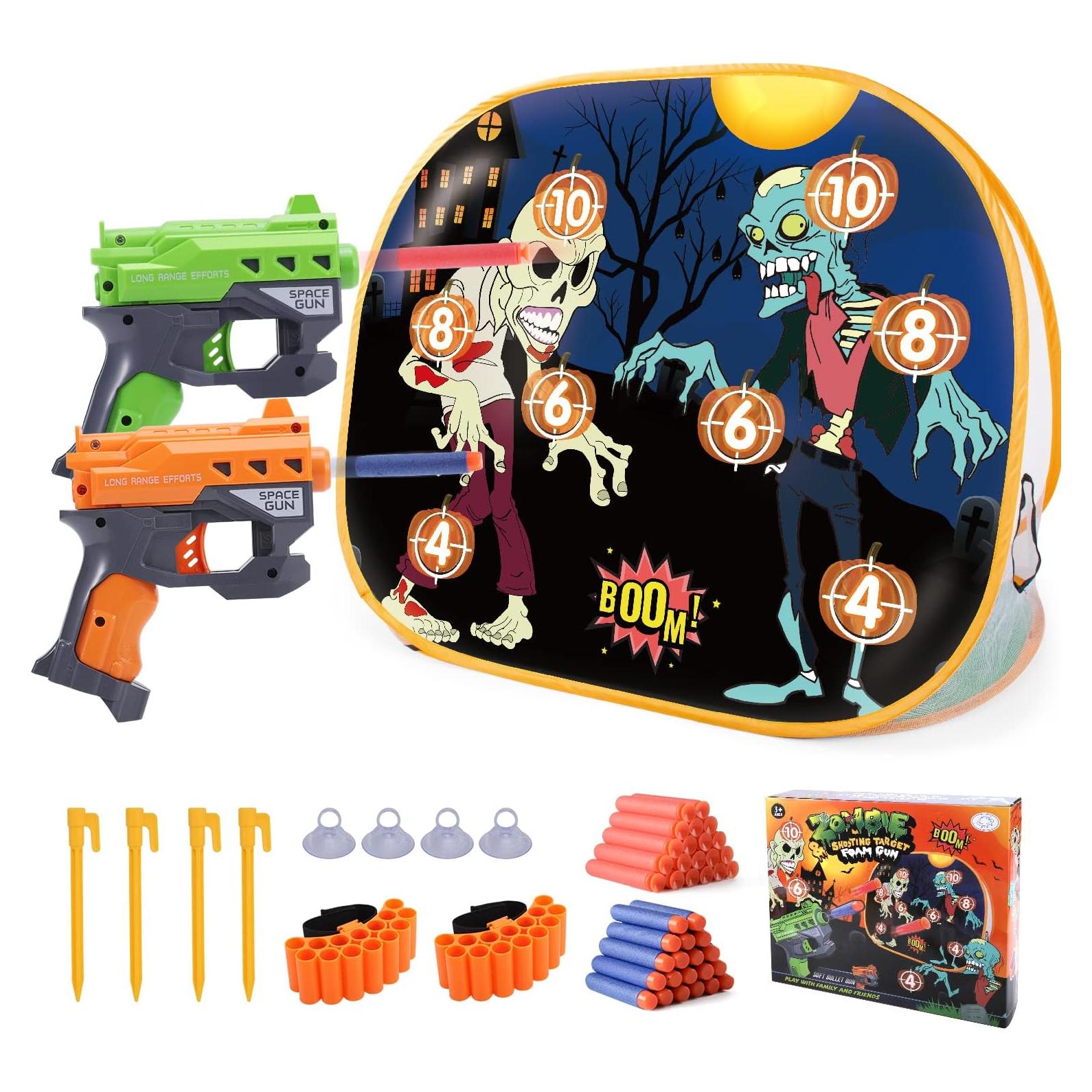 Juego de Tiro de Zombies BananMelonBM con 2 Blasters y 40 Dardos