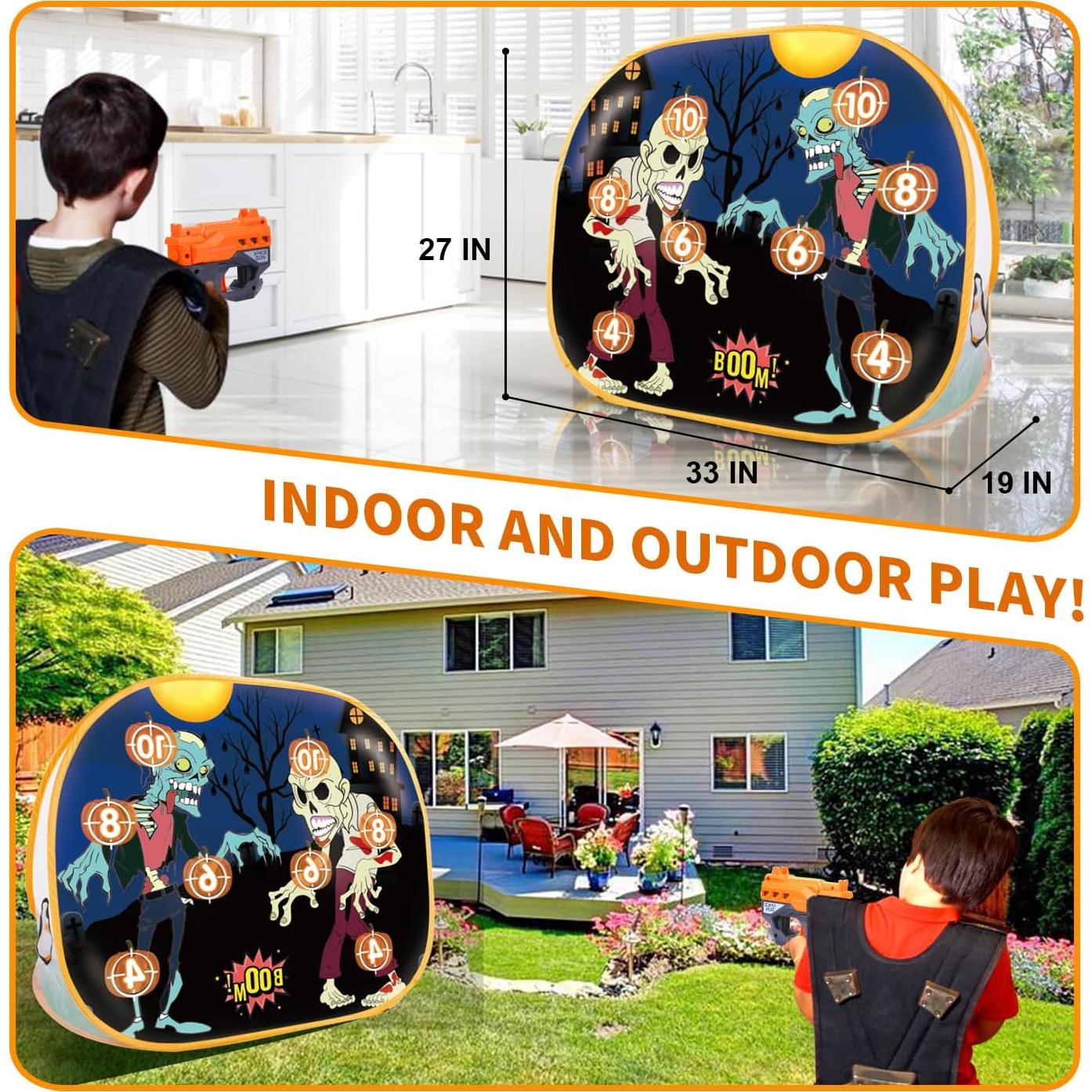 Juego de Tiro de Zombies BananMelonBM con 2 Blasters y 40 Dardos