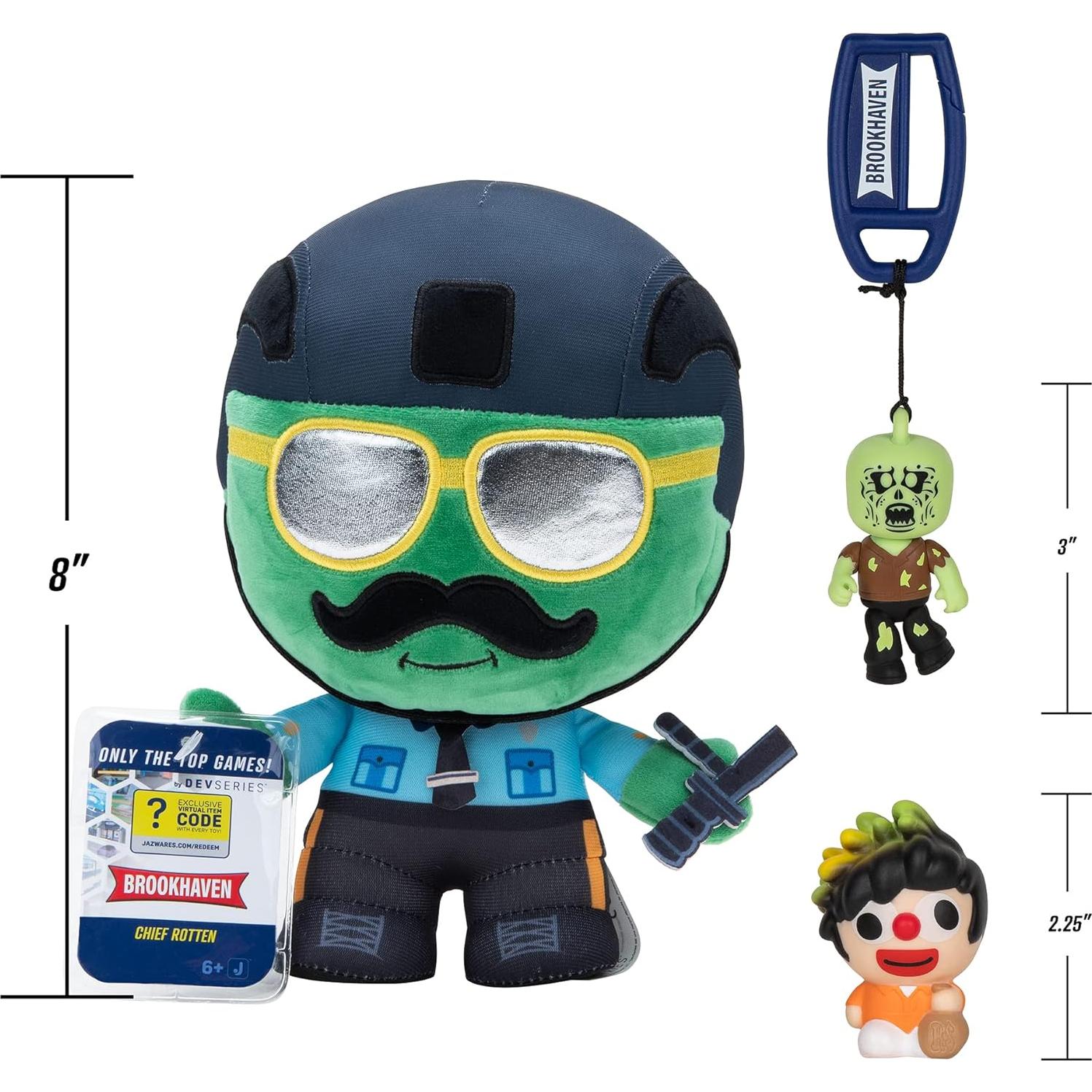Paquete Coleccionista Brookhaven Jazwares - 3 Códigos + Peluche