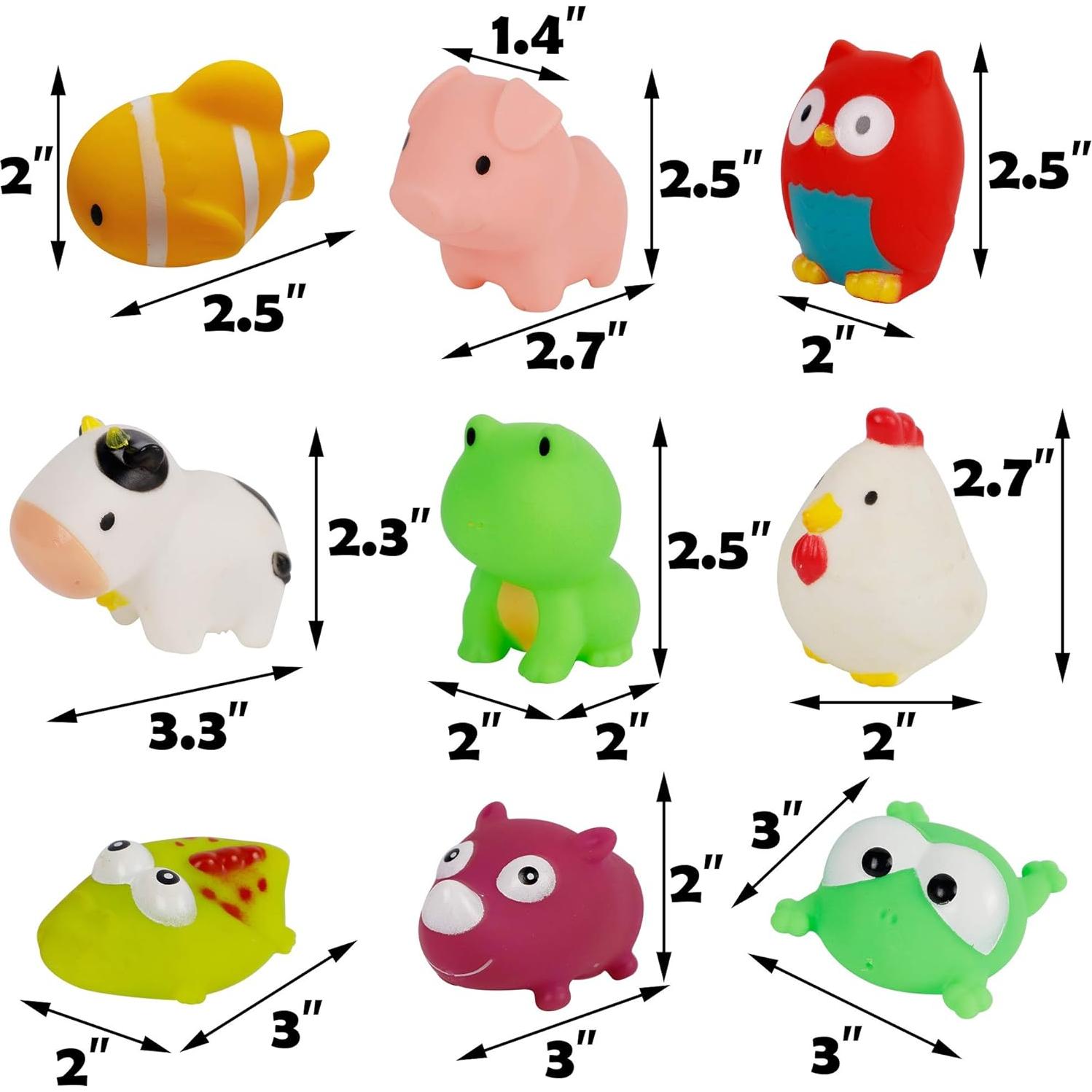 Juego de 18 Juguetes de Baño Cllayees Animales Marinos