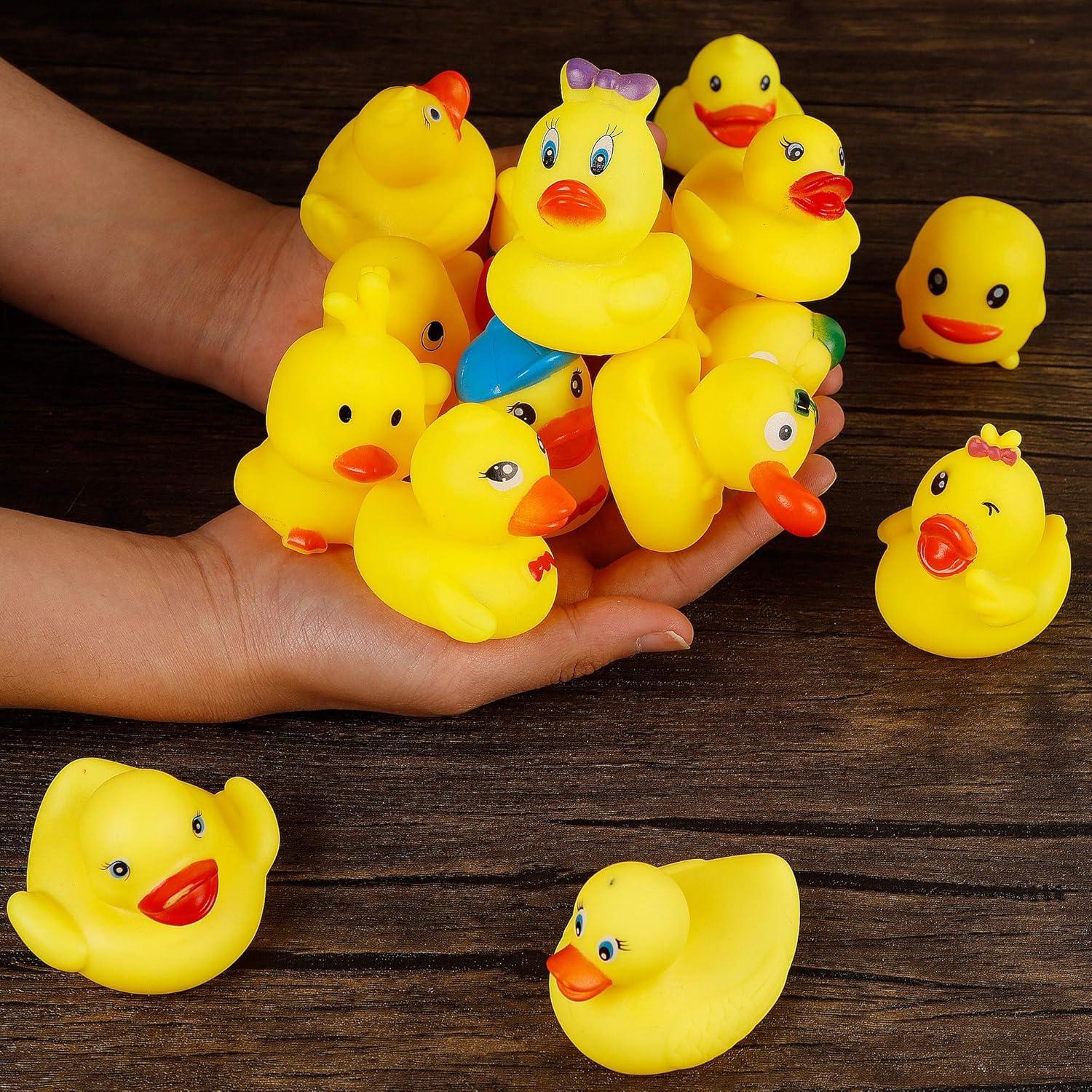Juego de 15 Patitos de Baño Cllayees 5 cm Flotantes