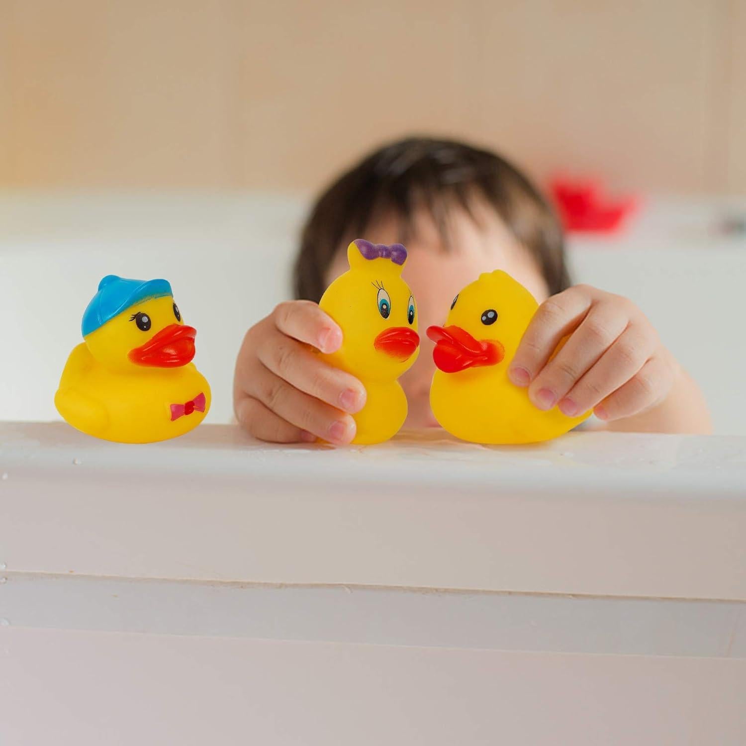 Juego de 15 Patitos de Baño Cllayees 5 cm Flotantes