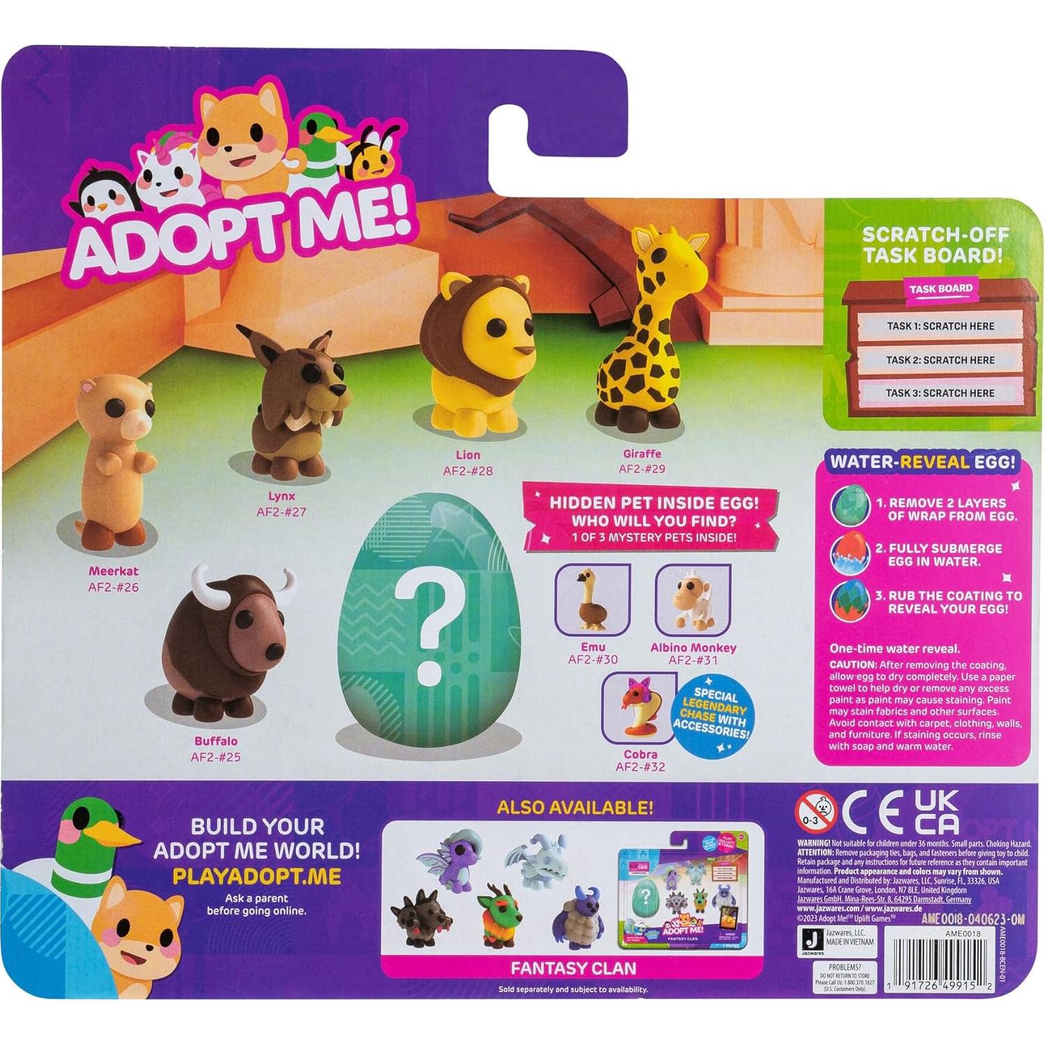 Multipack Mascotas Vida Animal Jazwares - 6 Juguetes Coleccionables