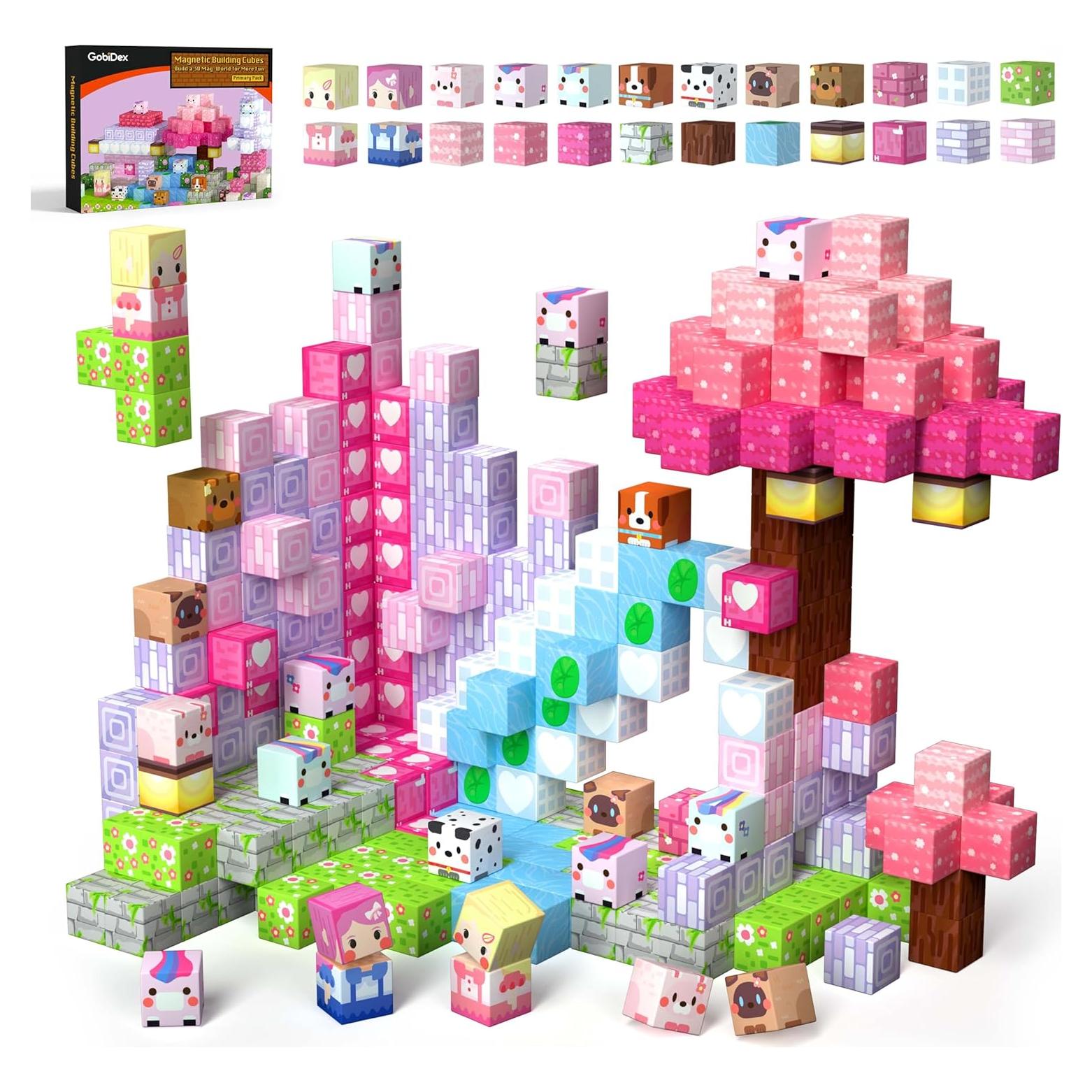 Bloques Magnéticos GobiDex 48 Piezas Juguetes STEM 3+ Años
