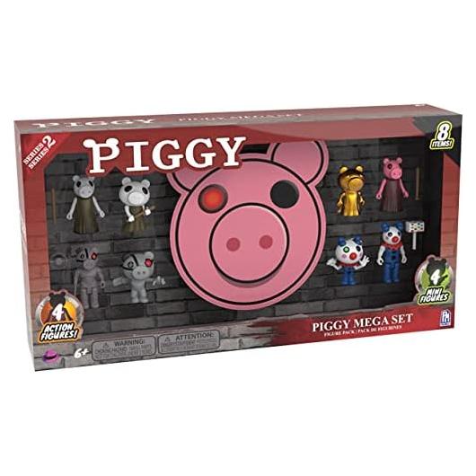 Conjunto Mega de Figuras PIGGY - 8 Figuras con Accesorios