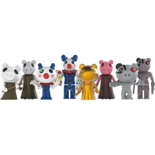 Conjunto Mega de Figuras PIGGY - 8 Figuras con Accesorios