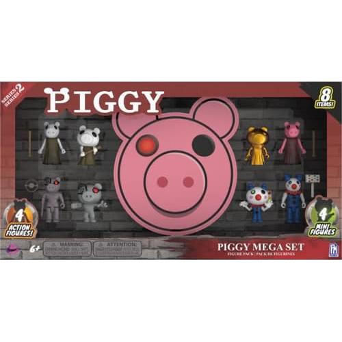 Conjunto Mega de Figuras PIGGY - 8 Figuras con Accesorios