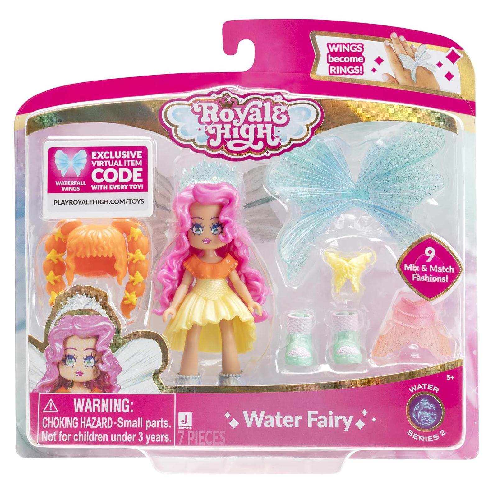 Muñeca Hada de Agua Royale High 7.62 cm con 9 Accesorios