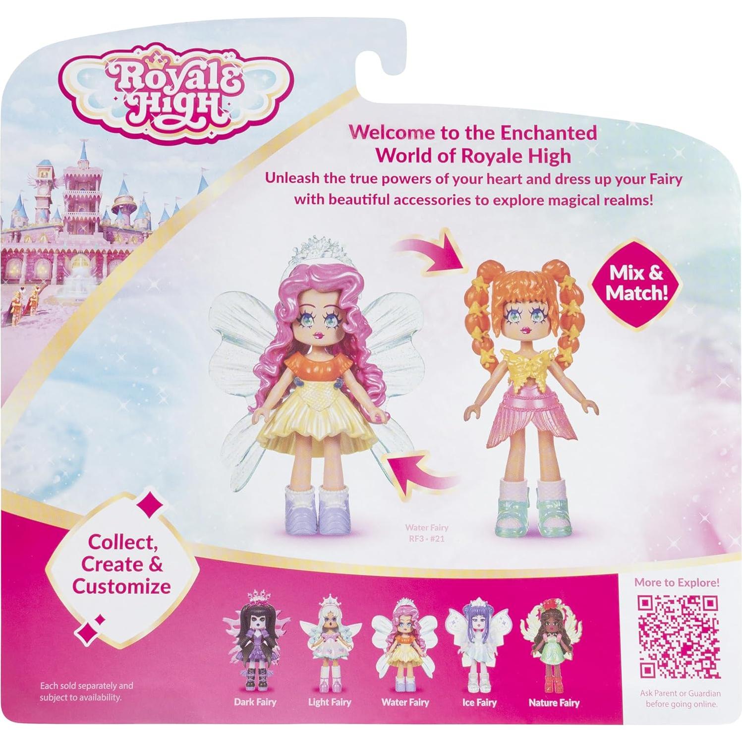 Muñeca Hada de Agua Royale High 7.62 cm con 9 Accesorios