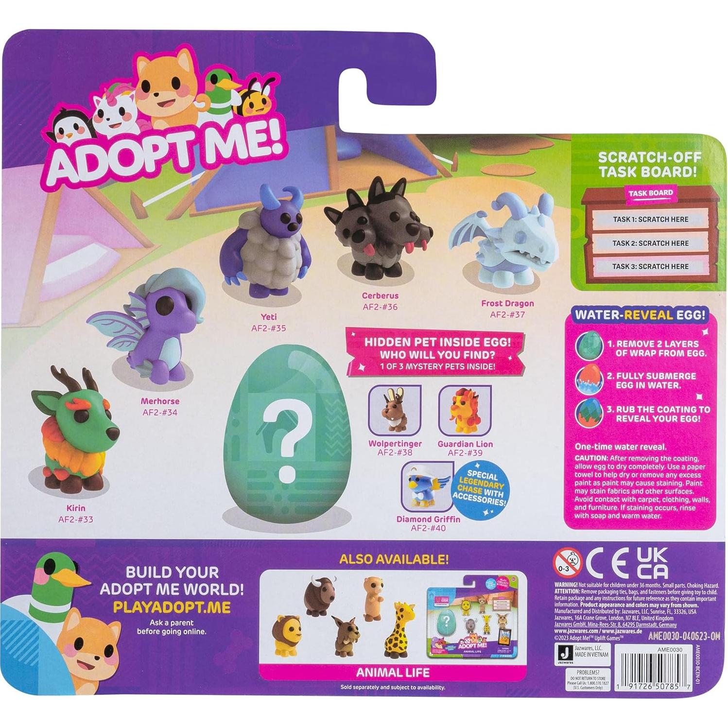 Multipack Adopt Me! Clan Fantasía - 6 Mascotas + Animal Misterioso