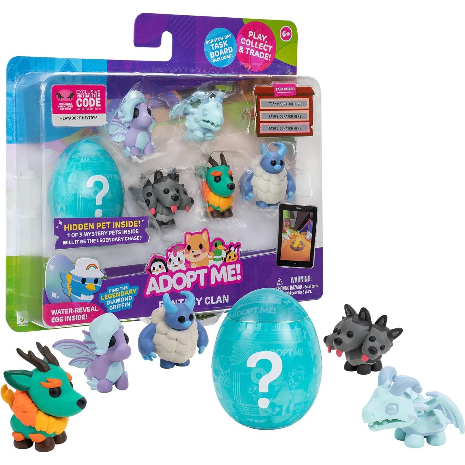 Multipack Adopt Me! Clan Fantasía - 6 Mascotas + Animal Misterioso
