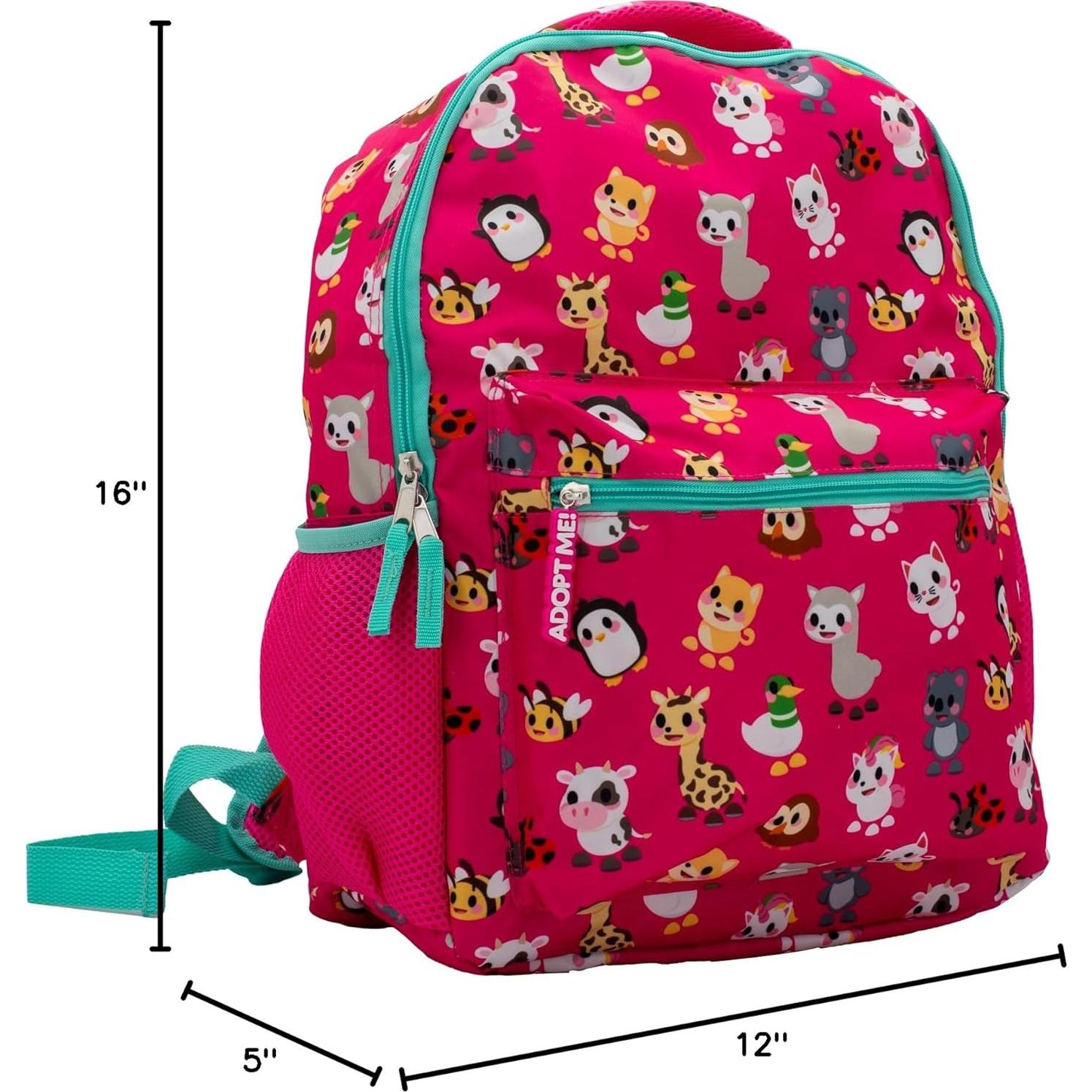 Mochila Escolar Roblox Adopt Me Niñas 40.64 cm Rosa
