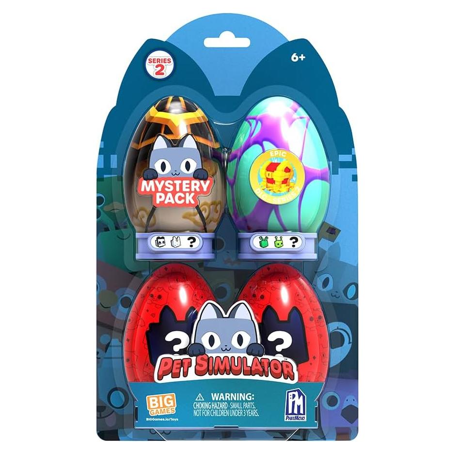 Minifiguras de Mascotas Misteriosas PhatMojo - Paquete 4 Piezas