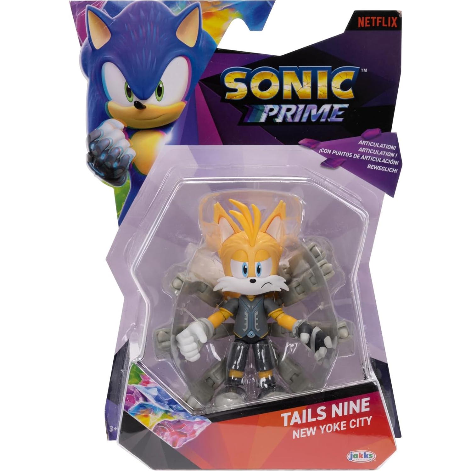 Figura de Acción Sonic Prime Tails Nueve 12.7 cm Wendysy