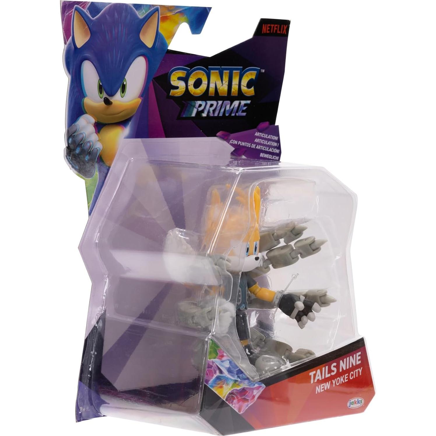 Figura de Acción Sonic Prime Tails Nueve 12.7 cm Wendysy
