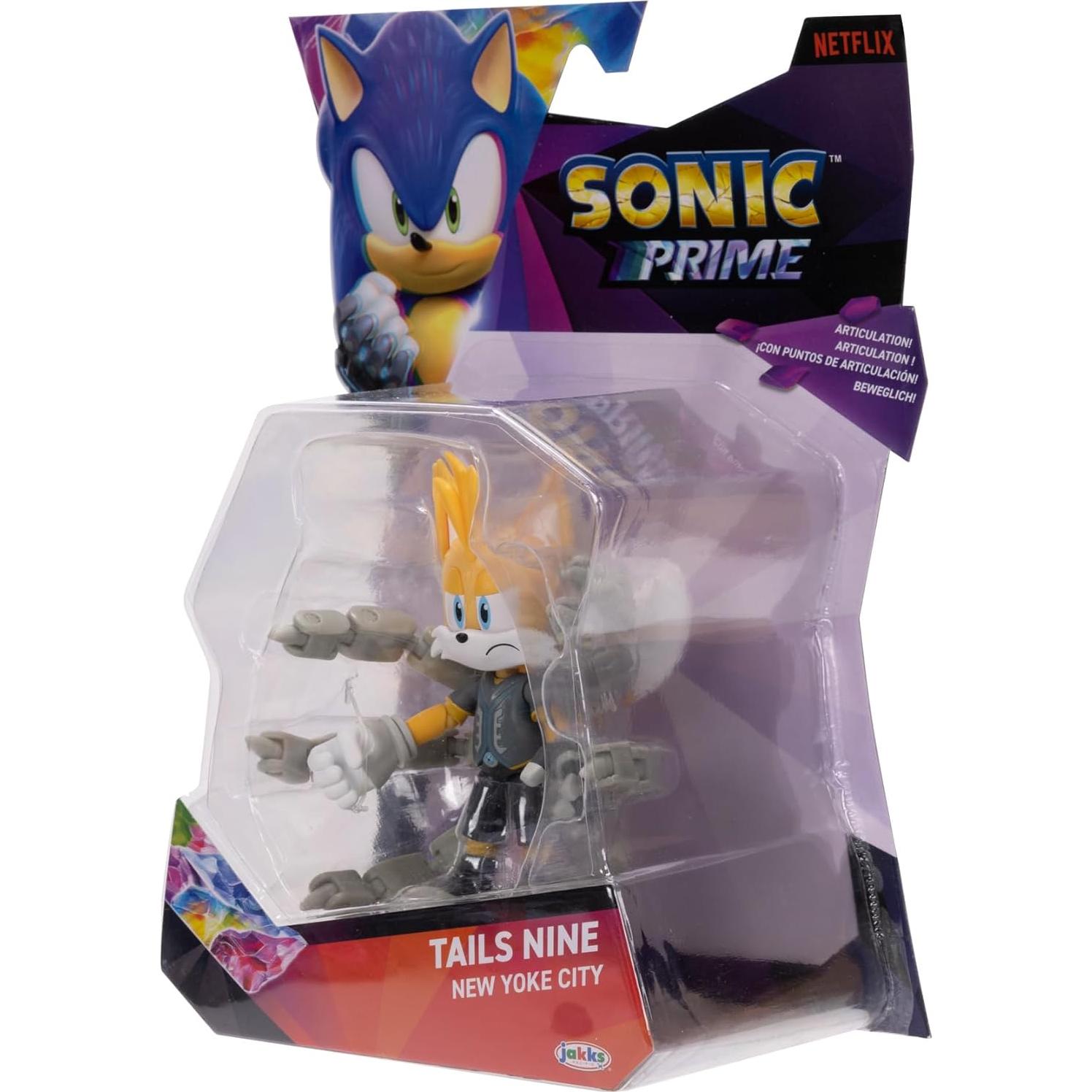 Figura de Acción Sonic Prime Tails Nueve 12.7 cm Wendysy