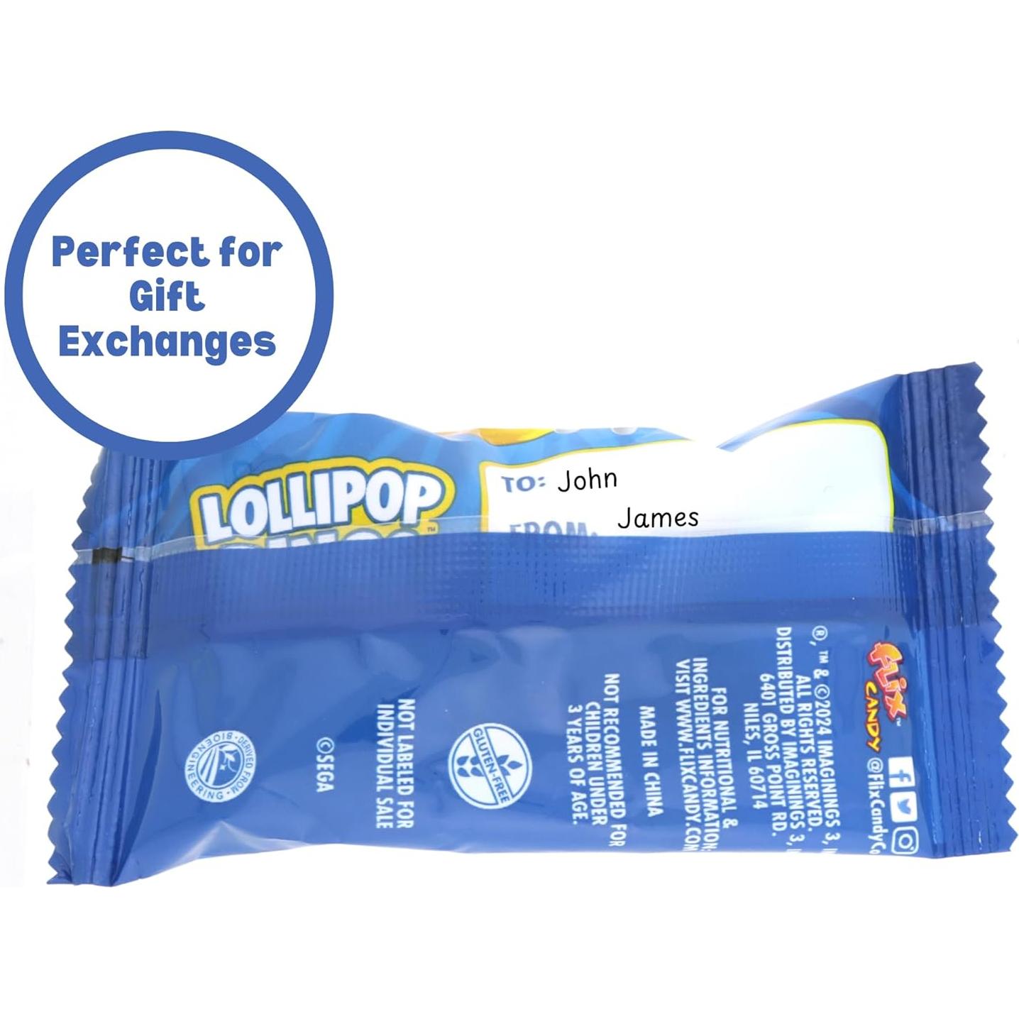 Anillos de Lollipop Sonic the Hedgehog - 18 Caramelos Temáticos