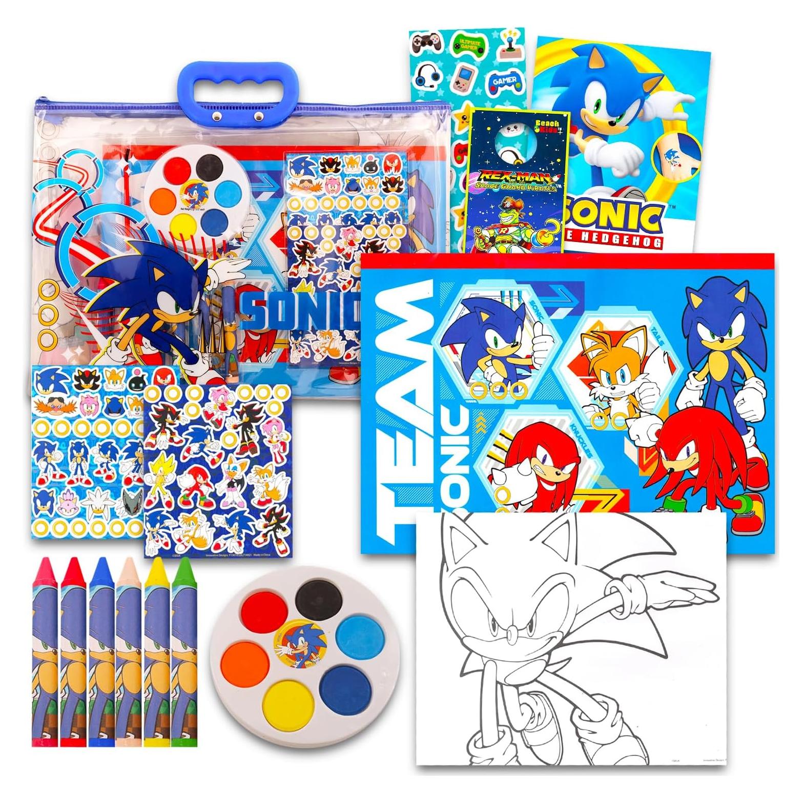 Juego de Dibujo y Pintura Sonic The Hedgehog - Kit de Arte Infantil