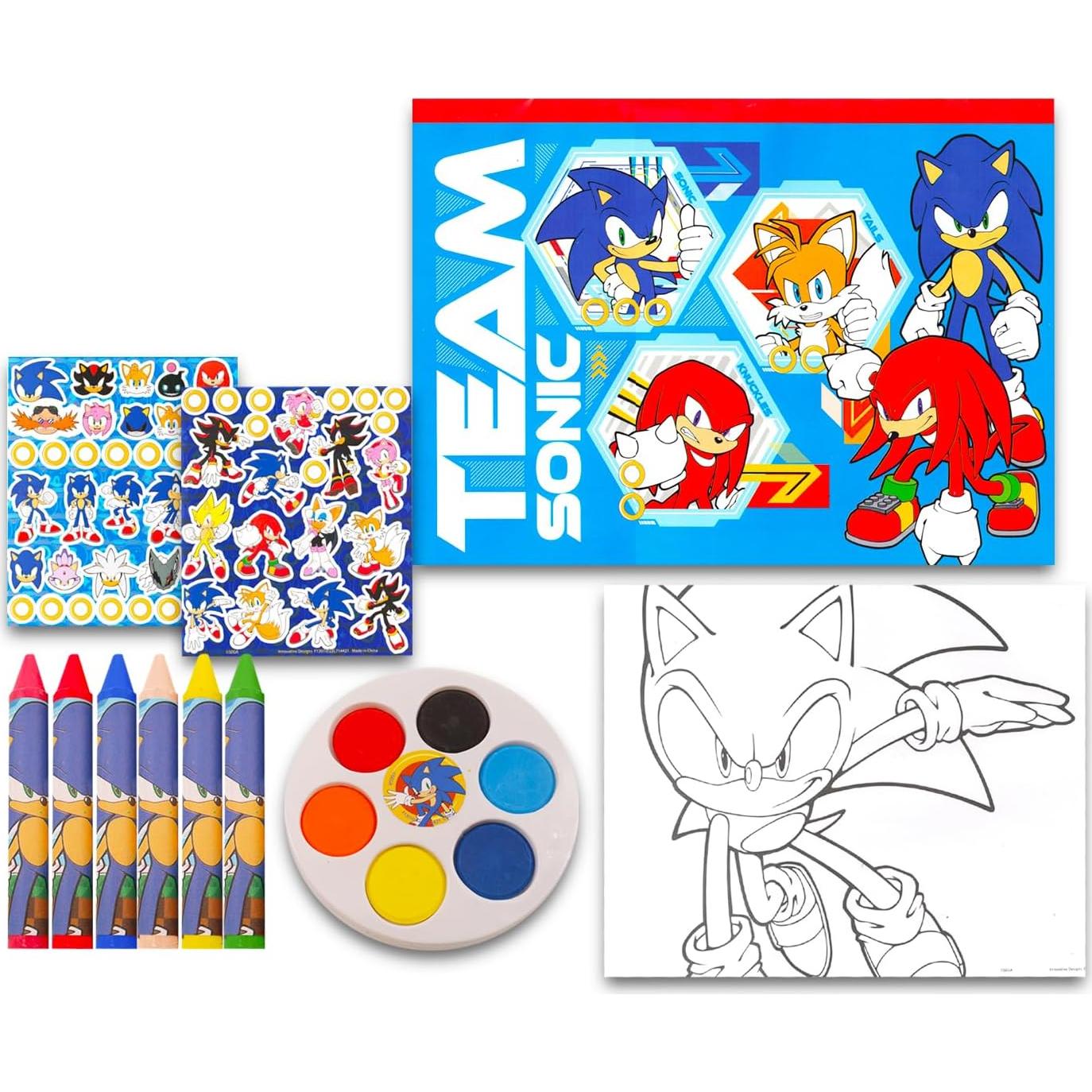 Juego de Dibujo y Pintura Sonic The Hedgehog - Kit de Arte Infantil