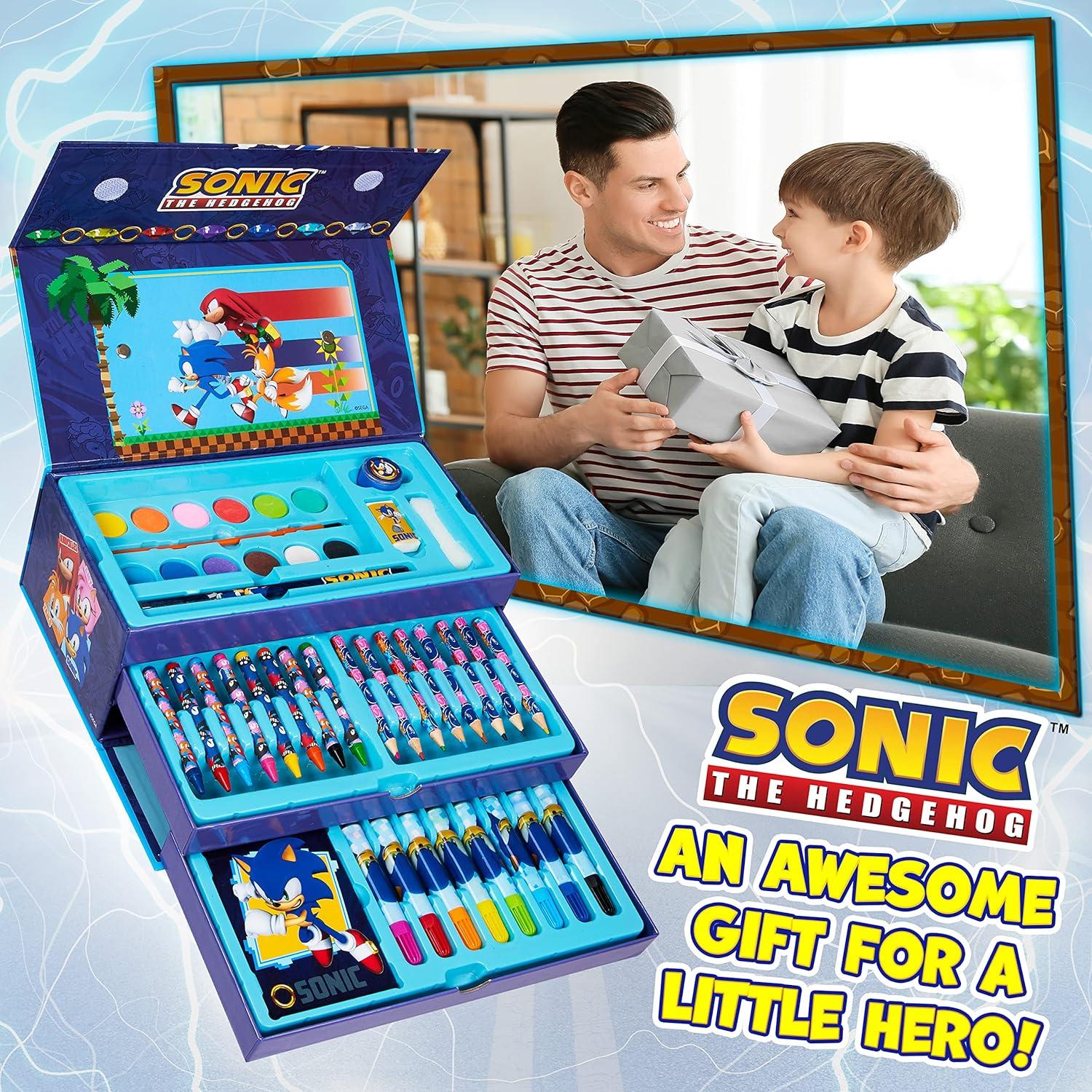 Set de Arte Sonic the Hedgehog con Lápices y Crayones