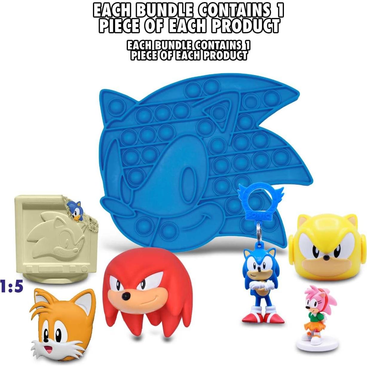 Paquete Sorpresa Sonic The Hedgehog - 7 Juguetes y Accesorios