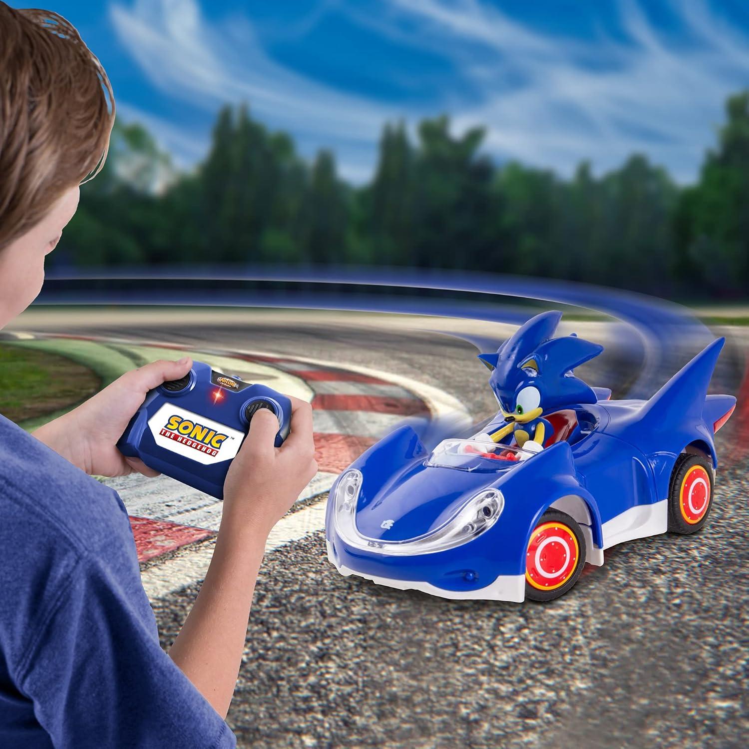 Coche RC Sonic 1:28 NKOK 2.4GHz Licencia Oficial Sega