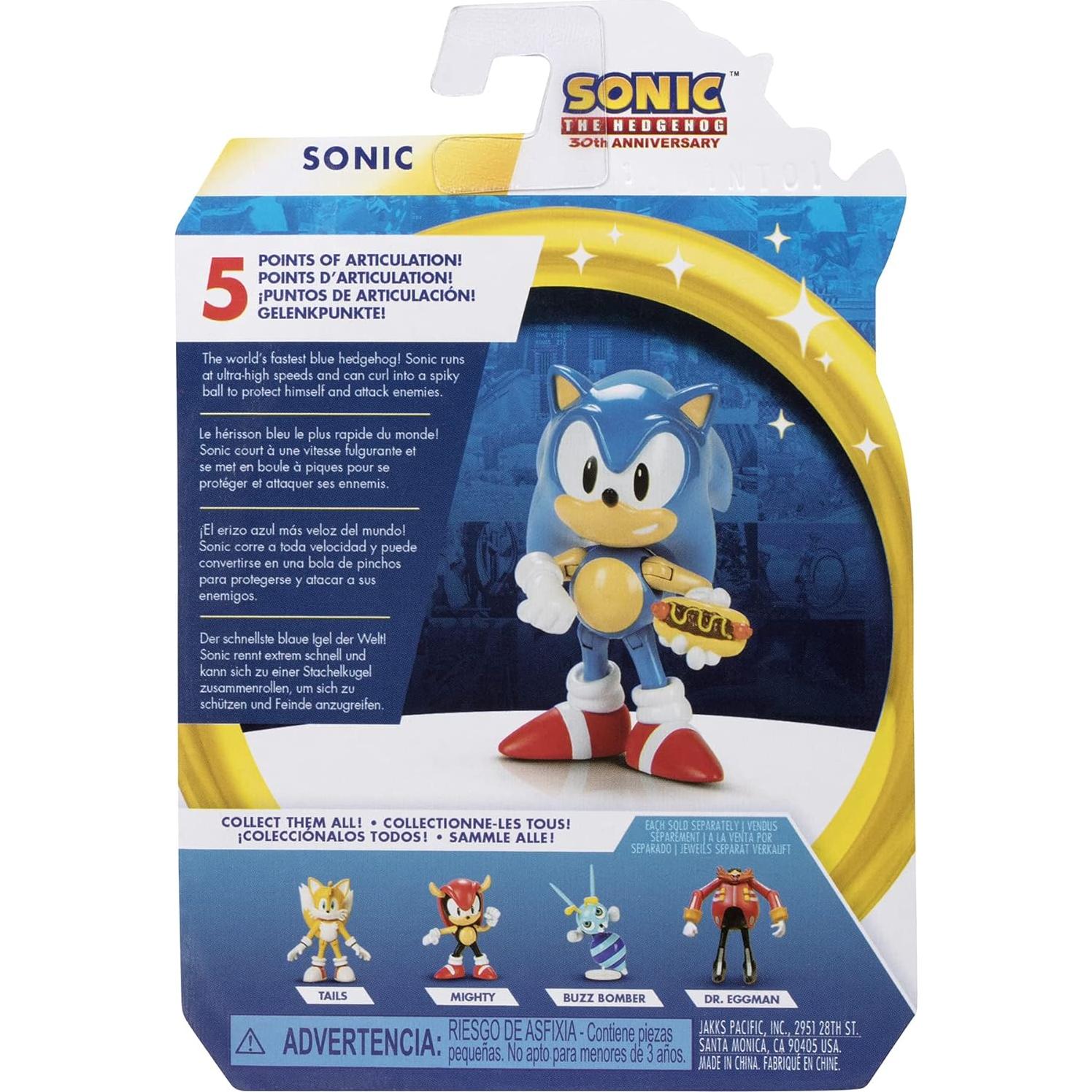 Figura de Acción Sonic El Erizo 6.35 cm con Hot Dog