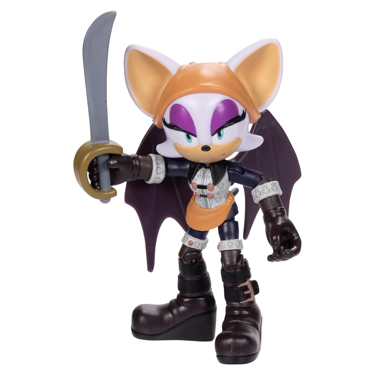 Figura de Acción Batten Rouge Sonic Prime 12.7 cm 15 Puntos Articulación