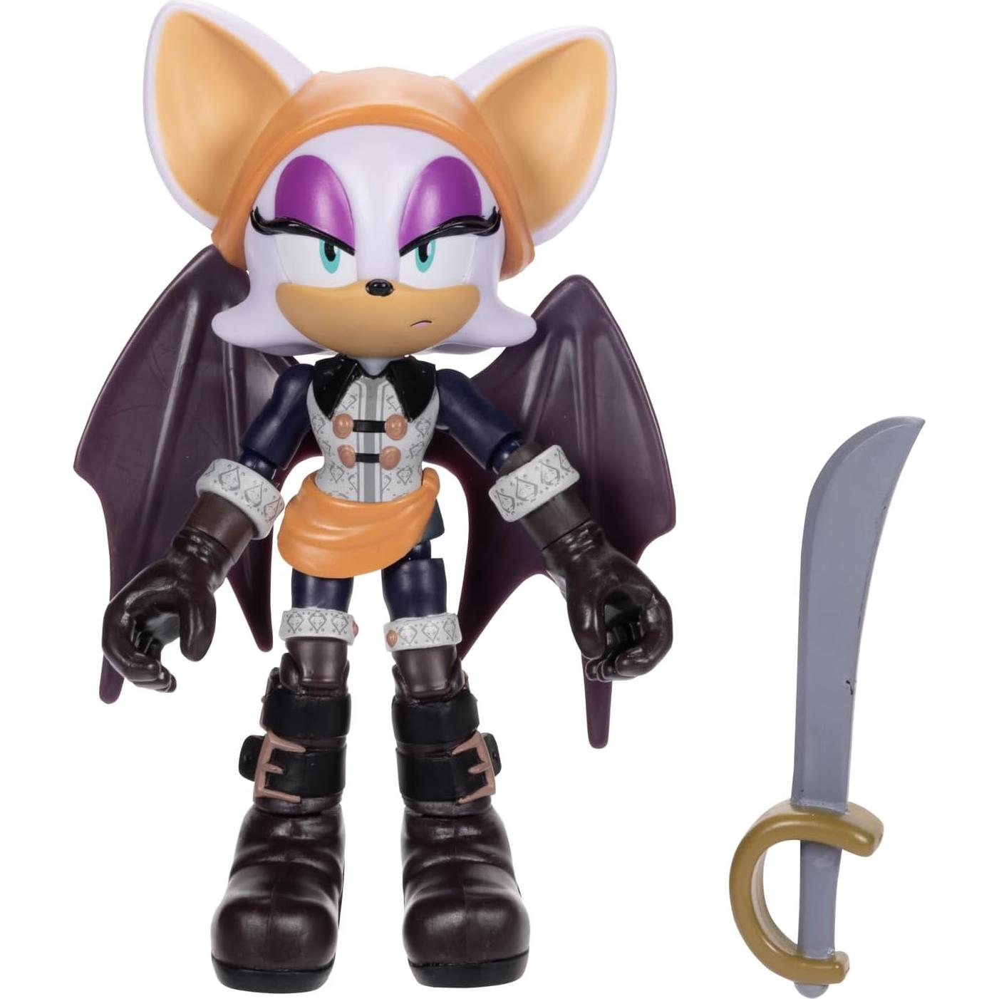 Figura de Acción Batten Rouge Sonic Prime 12.7 cm 15 Puntos Articulación