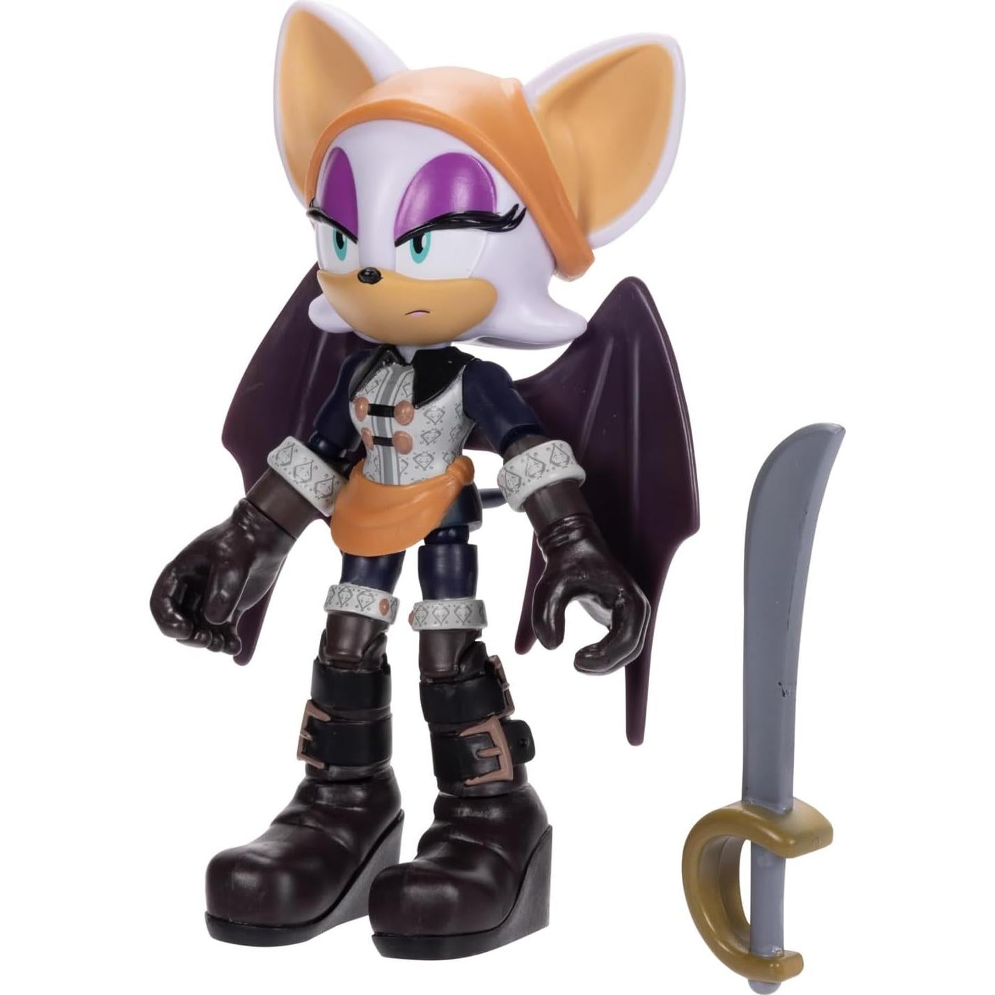 Figura de Acción Batten Rouge Sonic Prime 12.7 cm 15 Puntos Articulación