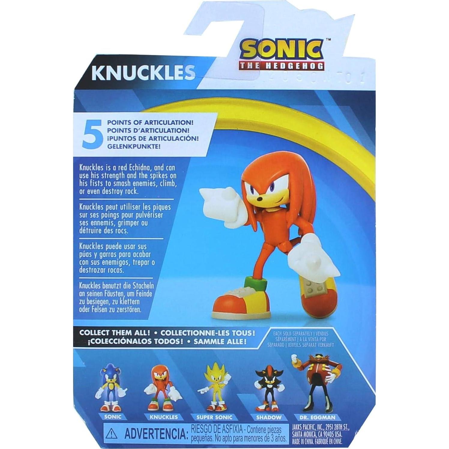 Figura de acción Sonic The Hedgehog Knuckles 6.35 cm juguete