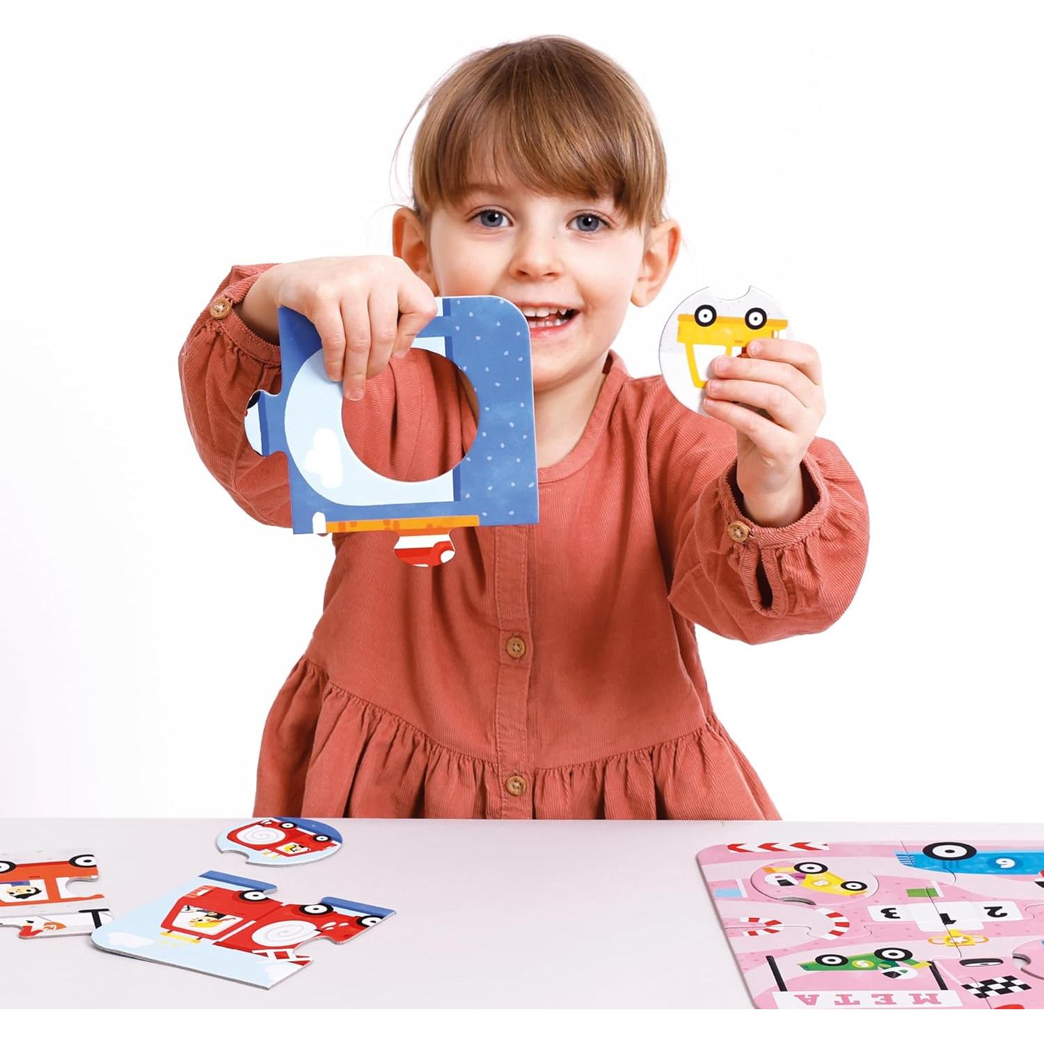 Rompecabezas de Emparejar Vehículos Banana Panda 6 Piezas