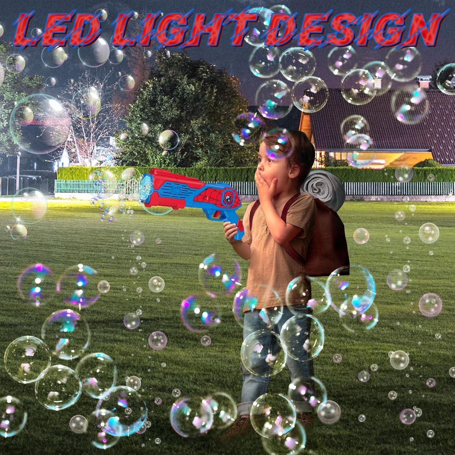 Pistola de Burbuja Spider Amiabling para Niños 3+ Años