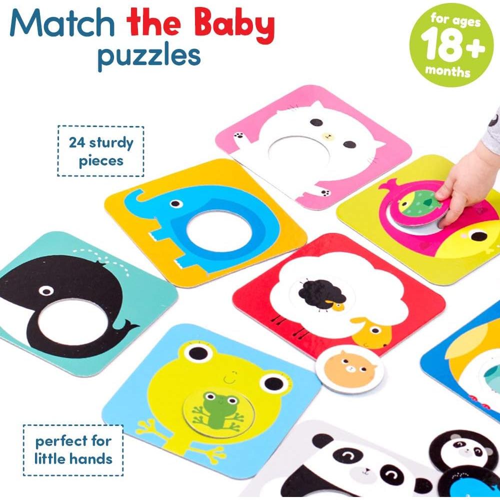 Rompecabezas Match The Baby Banana Panda 12 Piezas 2 para 18m+