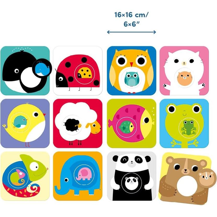 Rompecabezas Match The Baby Banana Panda 12 Piezas 2 para 18m+
