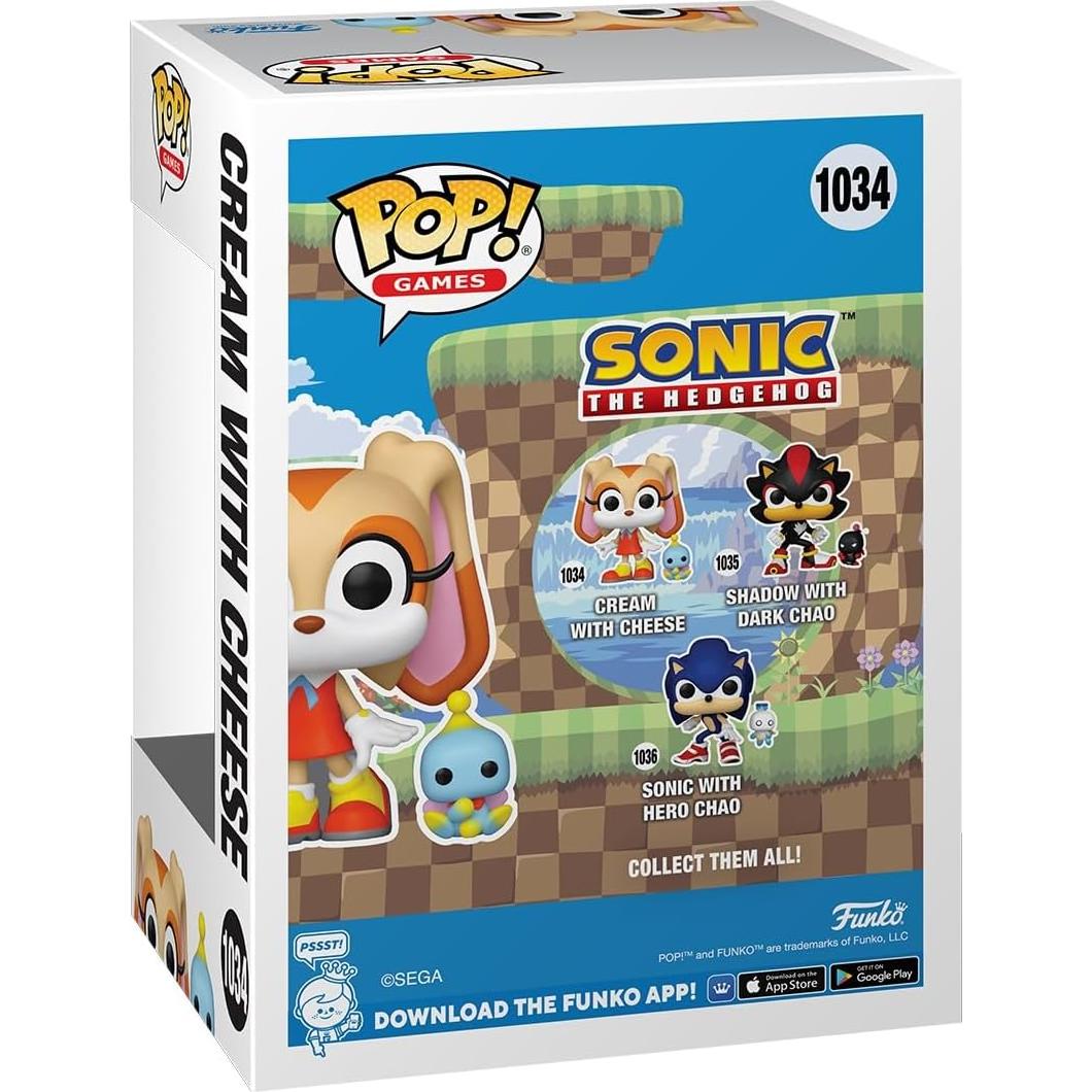 Figura Funko Pop! Sonic - Cream y Cheese - 9.5 cm - Coleccionable