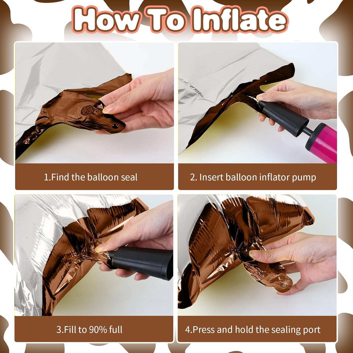 5 Piezas Globos de Vaca Mylar 76 cm para Fiesta de Bebé