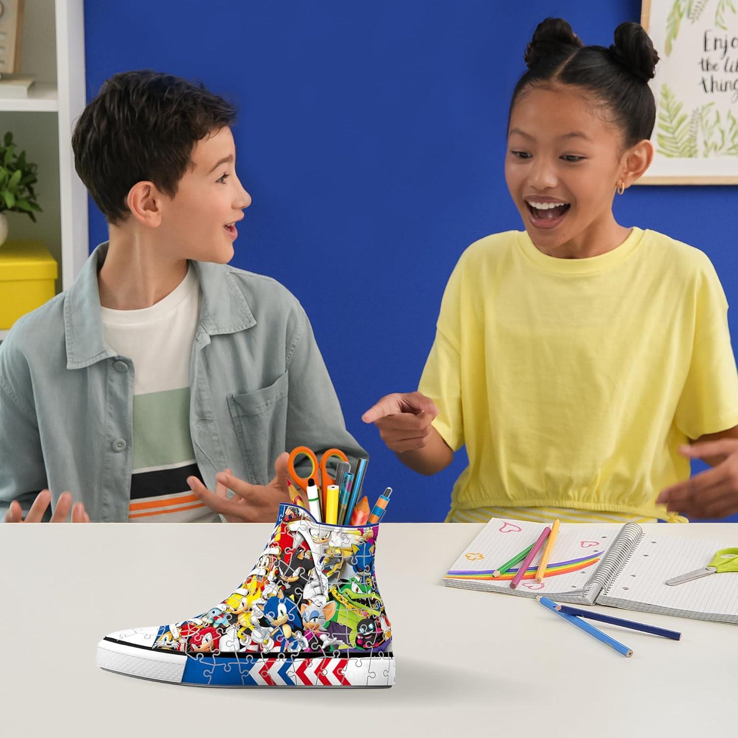 Rompecabezas 3D Zapatilla Sonic Ravensburger 108 Piezas