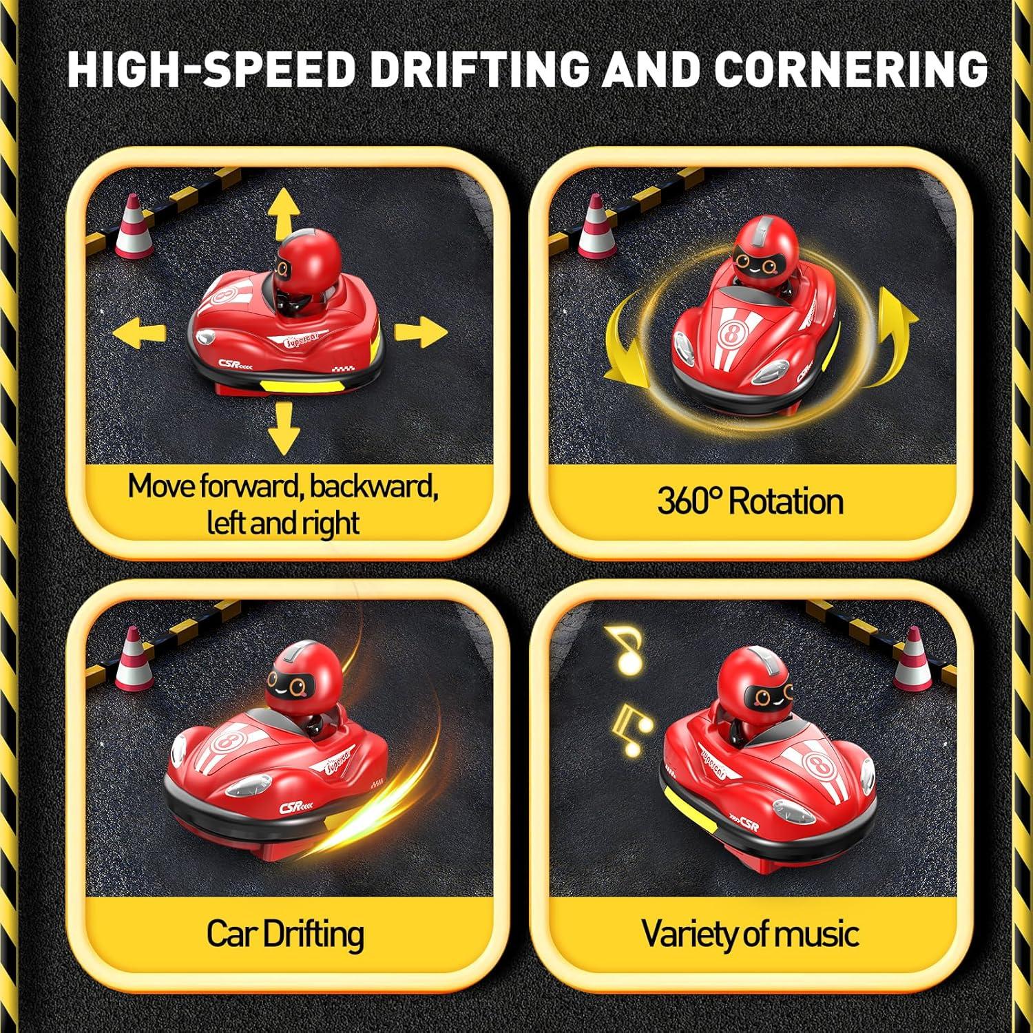 Coche de Choque RC DWIRCTOYS TJ-35A con Luz y Sonido