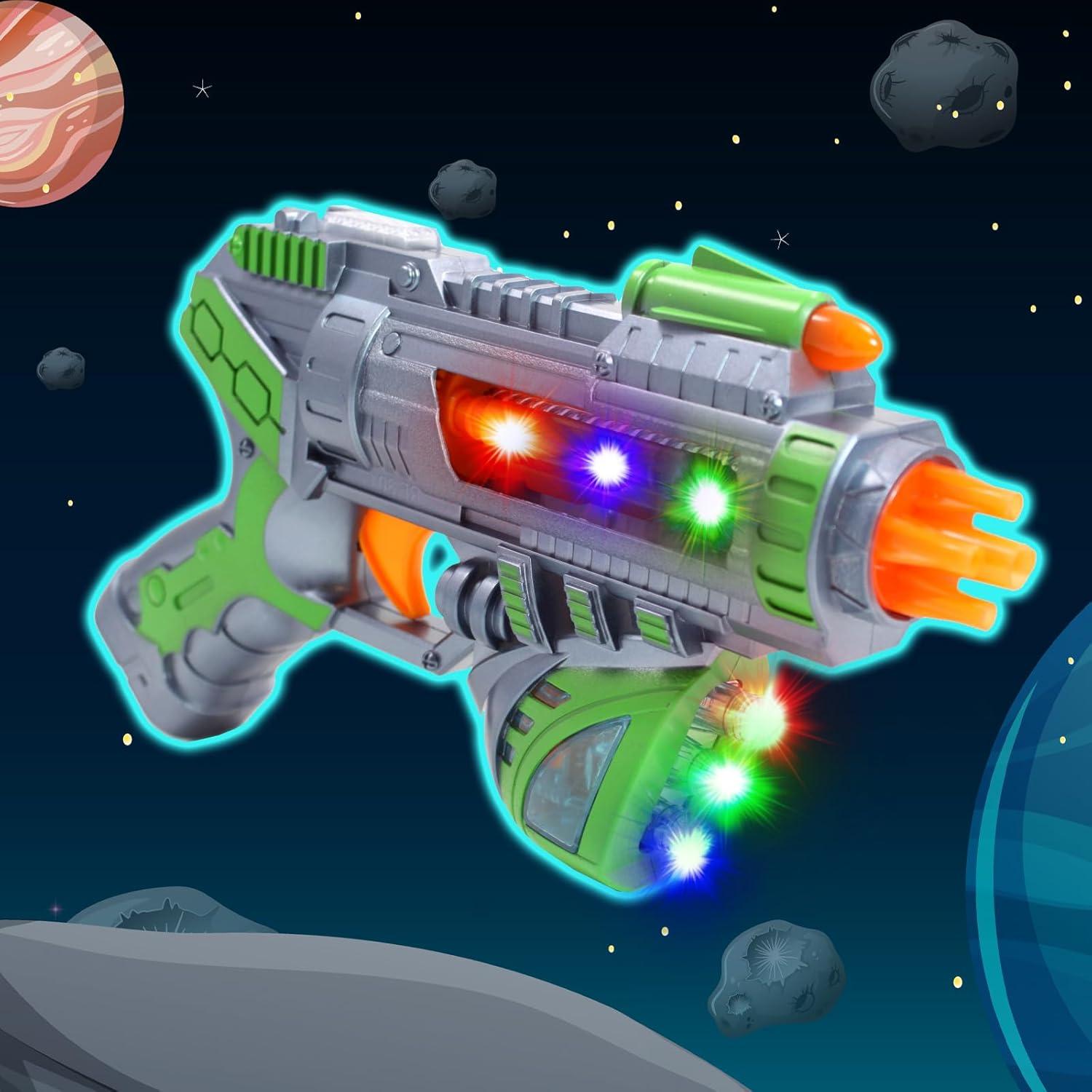 Pistola de Juguete Blaster Sónico Espacial Kidplokio - Verde