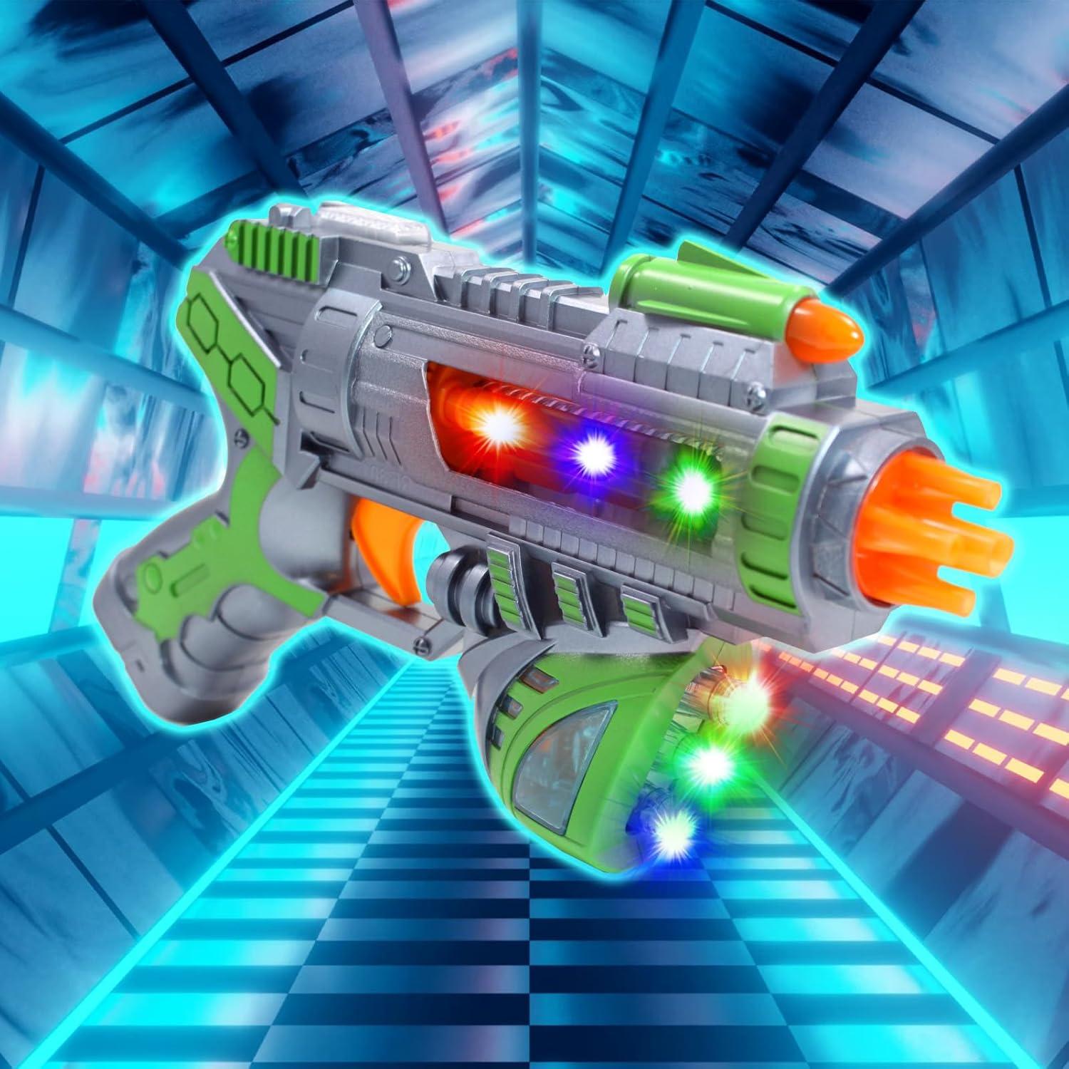 Pistola de Juguete Blaster Sónico Espacial Kidplokio - Verde